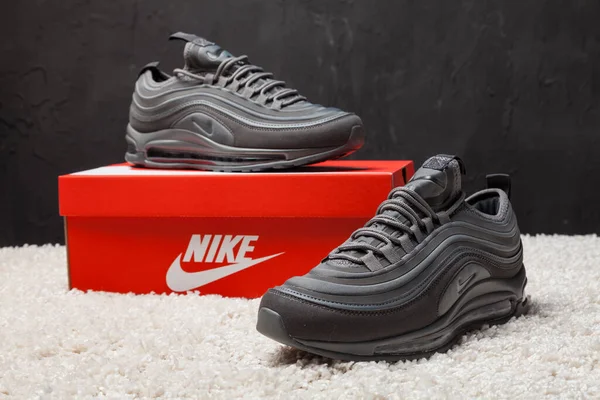 Novo Bonito Colorido Agradável Nike Air Max Tênis Corrida Tênis — Fotografia de Stock