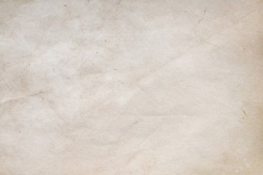 Aged paper sheet. Blank old background with dust and dirty stains. Vintage and antique art concept. Poster mockup. Detailed closeup studio shot. Front view. Toned