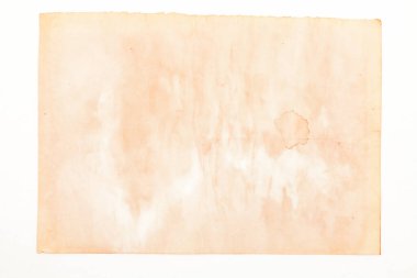 Boş eski kağıt çarşaf. Eski toprak ve kirli lekelerle dolu bir arka plan. Eski ve antika sanat konsepti. Karton, taş, beton ya da doğal mermer gibi bir doku. Poster modeli. 