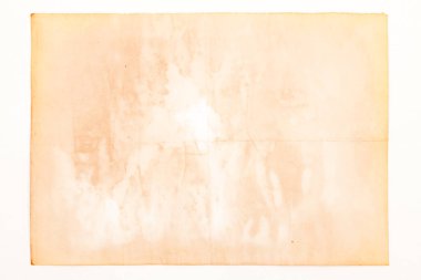 Boş eski kağıt çarşaf. Eski toprak ve kirli lekelerle dolu bir arka plan. Eski ve antika sanat konsepti. Karton, taş, beton ya da doğal mermer gibi bir doku. Poster modeli.