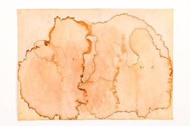 Boş eski kağıt çarşaf. Eski toprak ve kirli lekelerle dolu bir arka plan. Eski ve antika sanat konsepti. Karton, taş, beton ya da doğal mermer gibi bir doku. Poster modeli. 