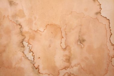 Boş eski kağıt çarşaf. Eski toprak ve kirli lekelerle dolu bir arka plan. Eski ve antika sanat konsepti. Karton, taş, beton ya da doğal mermer gibi bir doku. Poster modeli. 