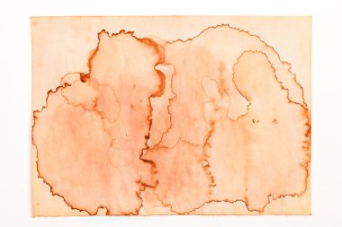 Boş eski kağıt çarşaf. Eski toprak ve kirli lekelerle dolu bir arka plan. Eski ve antika sanat konsepti. Karton, taş, beton ya da doğal mermer gibi bir doku. Poster modeli. 