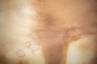 Eski kağıt çarşaf. Toz ve kirli lekelerle dolu boş bir arka plan. Eski ve antika sanat konsepti. Ayrıntılı yakın çekim stüdyo çekimi. Ön manzara. Ayarlanmış