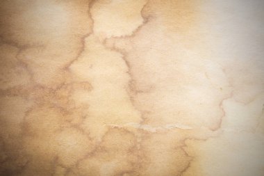 Eski kağıt çarşaf. Toz ve kirli lekelerle dolu boş bir arka plan. Eski ve antika sanat konsepti. Ayrıntılı yakın çekim stüdyo çekimi. Ön manzara. Ayarlanmış