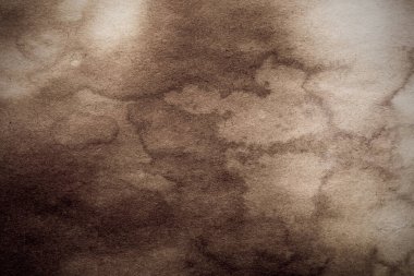 Eski kağıt çarşaf. Toz ve kirli lekelerle dolu boş bir arka plan. Eski ve antika sanat konsepti. Ayrıntılı yakın çekim stüdyo çekimi. Ön manzara. Ayarlanmış