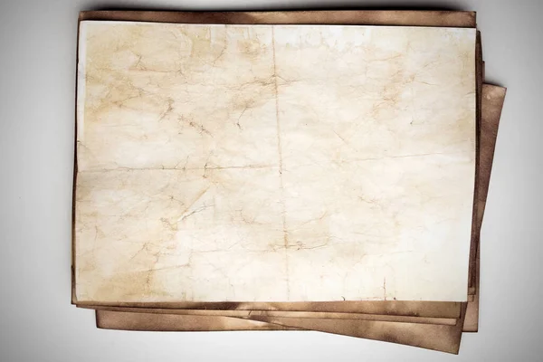 Aged Paper Sheet Blank Old Background Dust Dirty Stains Vintage — 스톡 사진