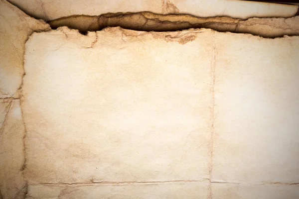 Aged Paper Sheet Blank Old Background Dust Dirty Stains Vintage — 스톡 사진