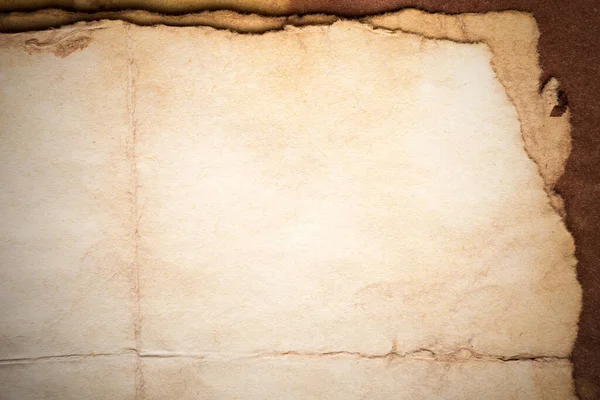 Aged Paper Sheet Blank Old Background Dust Dirty Stains Vintage — 스톡 사진