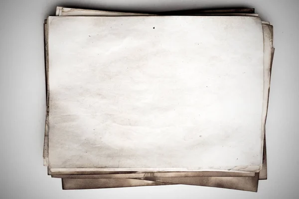 Aged Paper Sheet Blank Old Background Dust Dirty Stains Vintage — 스톡 사진