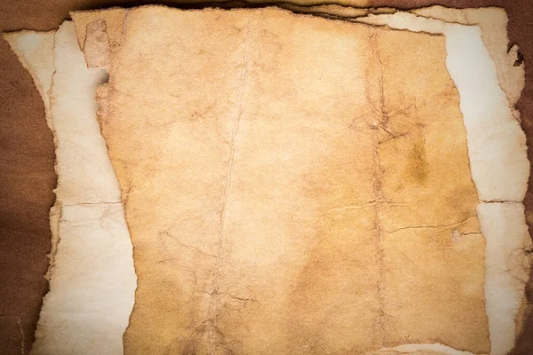 Aged Paper Sheet Blank Old Background Dust Dirty Stains Vintage — 스톡 사진