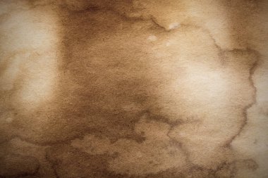 Eski kağıt çarşaf. Toz ve kirli lekelerle dolu boş bir arka plan. Eski ve antika sanat konsepti. Ayrıntılı yakın çekim stüdyo çekimi. Ön manzara. Ayarlanmış