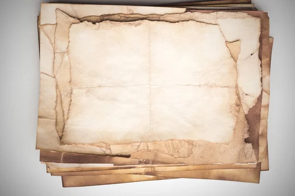 Aged Paper Sheet Blank Old Background Dust Dirty Stains Vintage — 스톡 사진