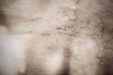 Eski kağıt çarşaf. Toz ve kirli lekelerle dolu boş bir arka plan. Eski ve antika sanat konsepti. Ayrıntılı yakın çekim stüdyo çekimi. Ön manzara. Ayarlanmış