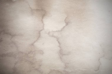 Eski kağıt çarşaf. Toz ve kirli lekelerle dolu boş bir arka plan. Eski ve antika sanat konsepti. Ayrıntılı yakın çekim stüdyo çekimi. Ön manzara. Ayarlanmış