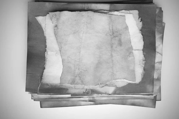 Старі Паперові Листи Порожній Старий Фон Пилом Брудними Плямами Концепція — стокове фото