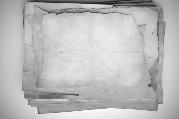 Aged Paper Sheet Blank Old Background Dust Dirty Stains Vintage — 스톡 사진