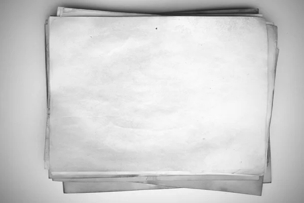 Foglio Carta Invecchiato Vecchio Sfondo Bianco Con Polvere Macchie Sporche — Foto Stock