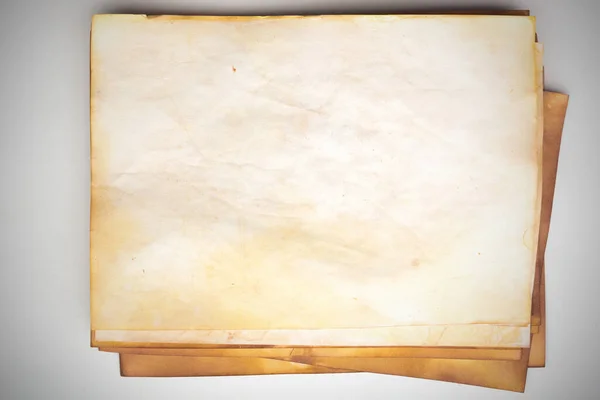 Aged Paper Sheet Blank Old Background Dust Dirty Stains Vintage — 스톡 사진