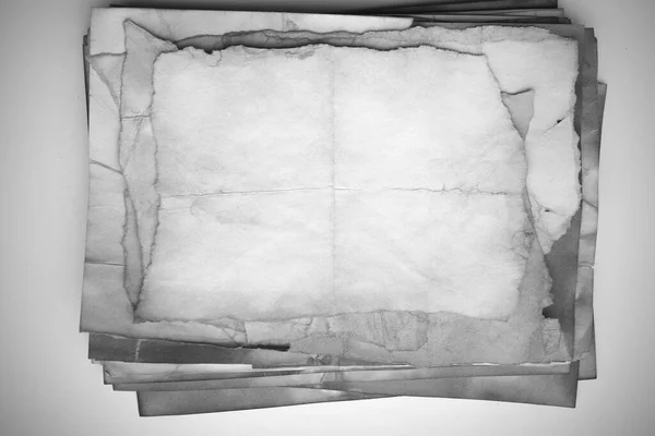 Aged Paper Sheet Blank Old Background Dust Dirty Stains Vintage — 스톡 사진