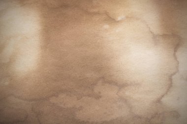 Eski kağıt çarşaf. Toz ve kirli lekelerle dolu boş bir arka plan. Eski ve antika sanat konsepti. Ayrıntılı yakın çekim stüdyo çekimi. Ön manzara. Ayarlanmış