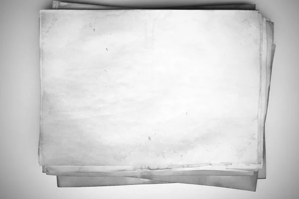 Lembar Kertas Tua Latar Belakang Lama Kosong Dengan Debu Dan — Stok Foto