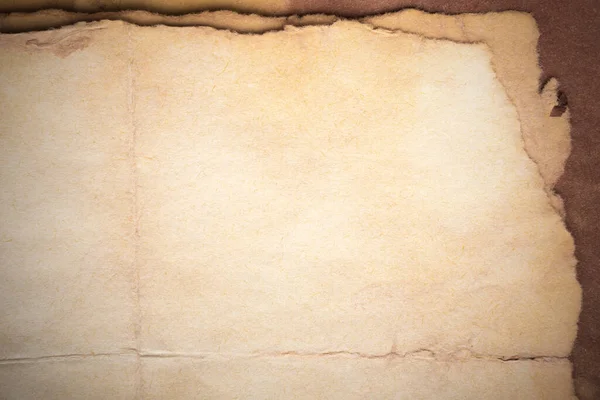 Aged Paper Sheet Blank Old Background Dust Dirty Stains Vintage — Stok fotoğraf