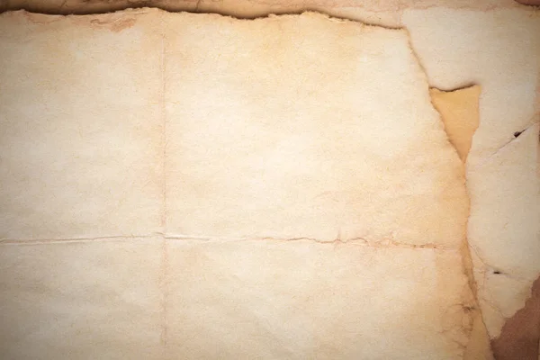 Aged Paper Sheet Blank Old Background Dust Dirty Stains Vintage — Stok fotoğraf