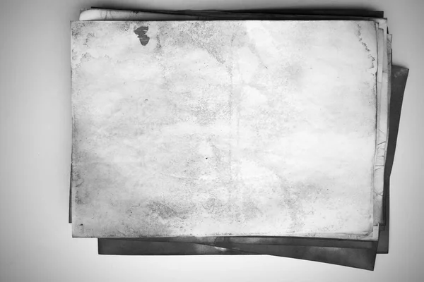 Aged Paper Sheet Blank Old Background Dust Dirty Stains Vintage — Stock Photo, Image