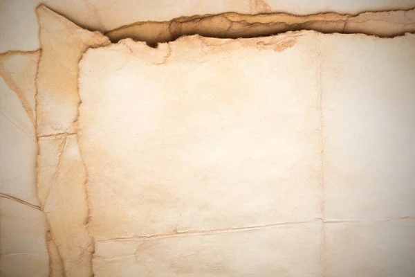 Aged Paper Sheet Blank Old Background Dust Dirty Stains Vintage — ストック写真