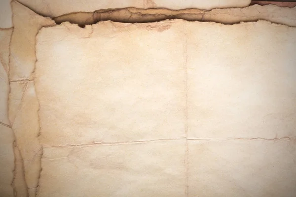 Aged Paper Sheet Blank Old Background Dust Dirty Stains Vintage — 图库照片