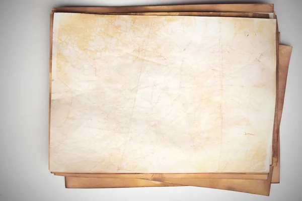 Aged Paper Sheet Blank Old Background Dust Dirty Stains Vintage — 图库照片