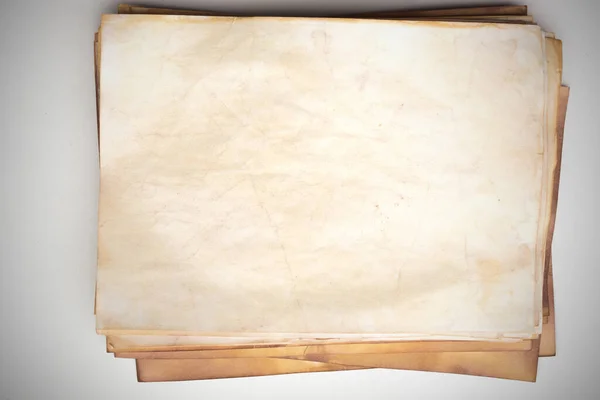 Aged Paper Sheet Blank Old Background Dust Dirty Stains Vintage — 스톡 사진