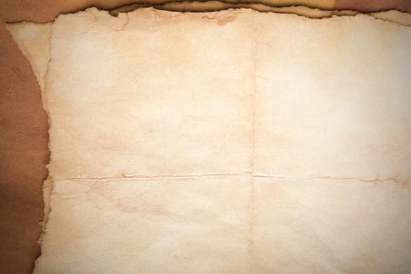 Aged Paper Sheet Blank Old Background Dust Dirty Stains Vintage — Stockfoto