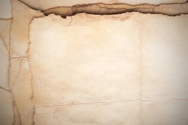 Aged Paper Sheet Blank Old Background Dust Dirty Stains Vintage — 图库照片