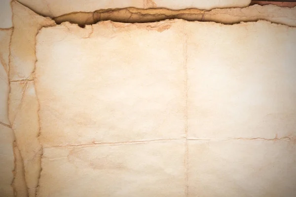 Aged Paper Sheet Blank Old Background Dust Dirty Stains Vintage — ストック写真