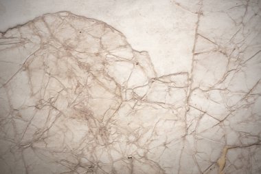 Aged paper sheet. Blank old background with dust and dirty stains. Vintage and antique art concept. Poster mockup. Detailed closeup studio shot. Front view. Toned