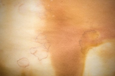 Aged paper sheet. Blank old background with dust and dirty stains. Vintage and antique art concept. Poster mockup. Detailed closeup studio shot. Front view. Toned