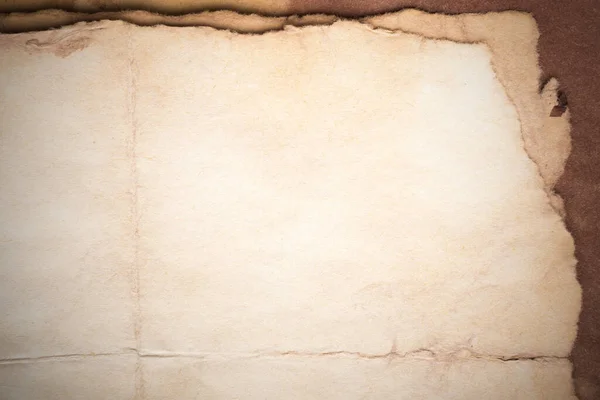 Aged Paper Sheet Blank Old Background Dust Dirty Stains Vintage — 图库照片