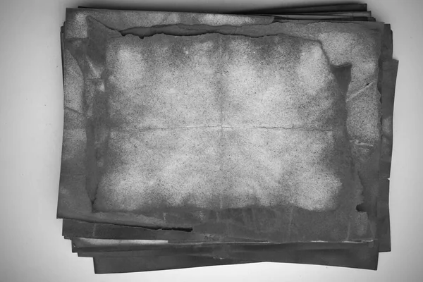 Eski Kağıt Çarşaf Toz Kirli Lekelerle Dolu Boş Bir Arka — Stok fotoğraf