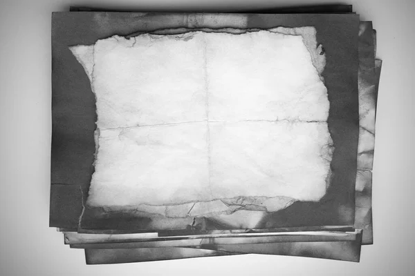 Aged Paper Sheet Blank Old Background Dust Dirty Stains Vintage — 스톡 사진