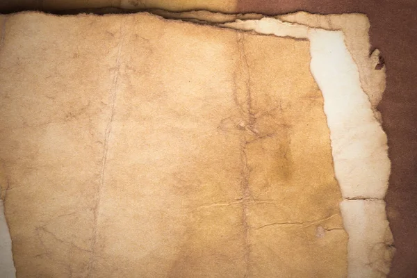 Aged Paper Sheet Blank Old Background Dust Dirty Stains Vintage — 스톡 사진