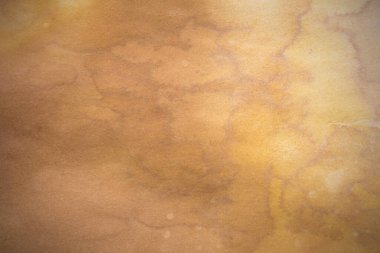 Aged paper sheet. Blank old background with dust and dirty stains. Vintage and antique art concept. Poster mockup. Detailed closeup studio shot. Front view. Toned