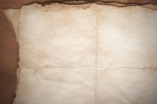 Aged Paper Sheet Blank Old Background Dust Dirty Stains Vintage — 图库照片