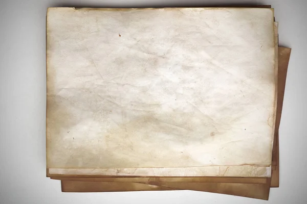 Aged Paper Sheet Blank Old Background Dust Dirty Stains Vintage — 图库照片