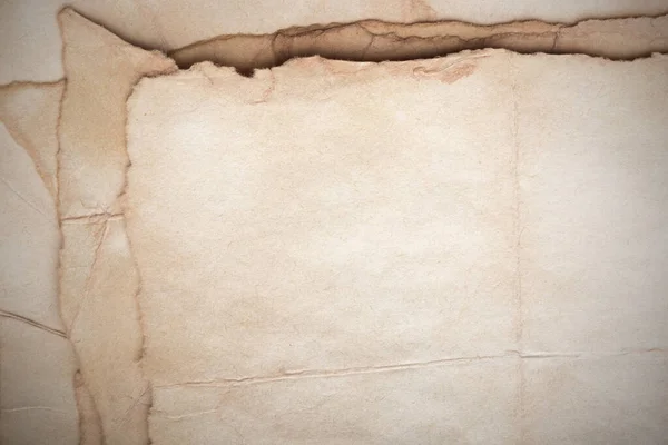 Aged Paper Sheet Blank Old Background Dust Dirty Stains Vintage — 스톡 사진