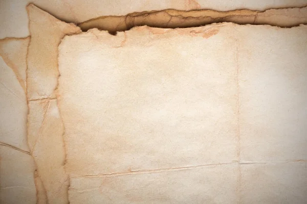 Aged Paper Sheet Blank Old Background Dust Dirty Stains Vintage — 图库照片