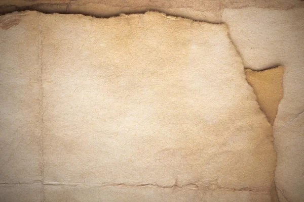 Aged Paper Sheet Blank Old Background Dust Dirty Stains Vintage — Stok fotoğraf