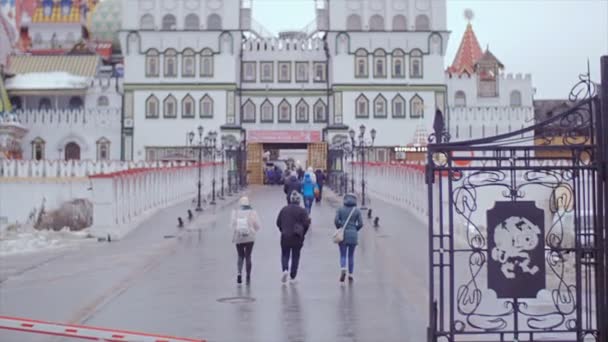 Russia, Mosca, 31 dicembre 2016. Izmailovsky Cremlino a Mosca . — Video Stock