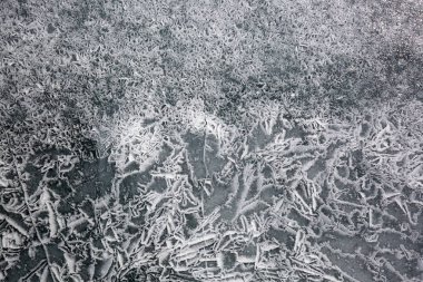 Baykal buz kışın dokusuna